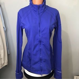 Joia Performance Wear Womens Full Zip Reflective Soft Stretch Jacket SZ L